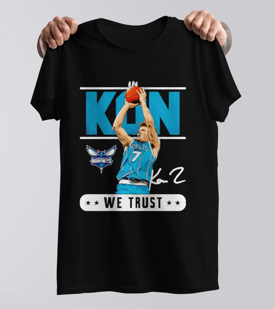Kon Knueppel Charlotte Hornets Basketball We Trust T-Shirt