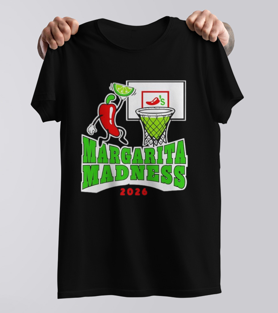 Chili's Margarita Madness 2026 Basketball Event With Lime And Chili Hoops T-Shirt