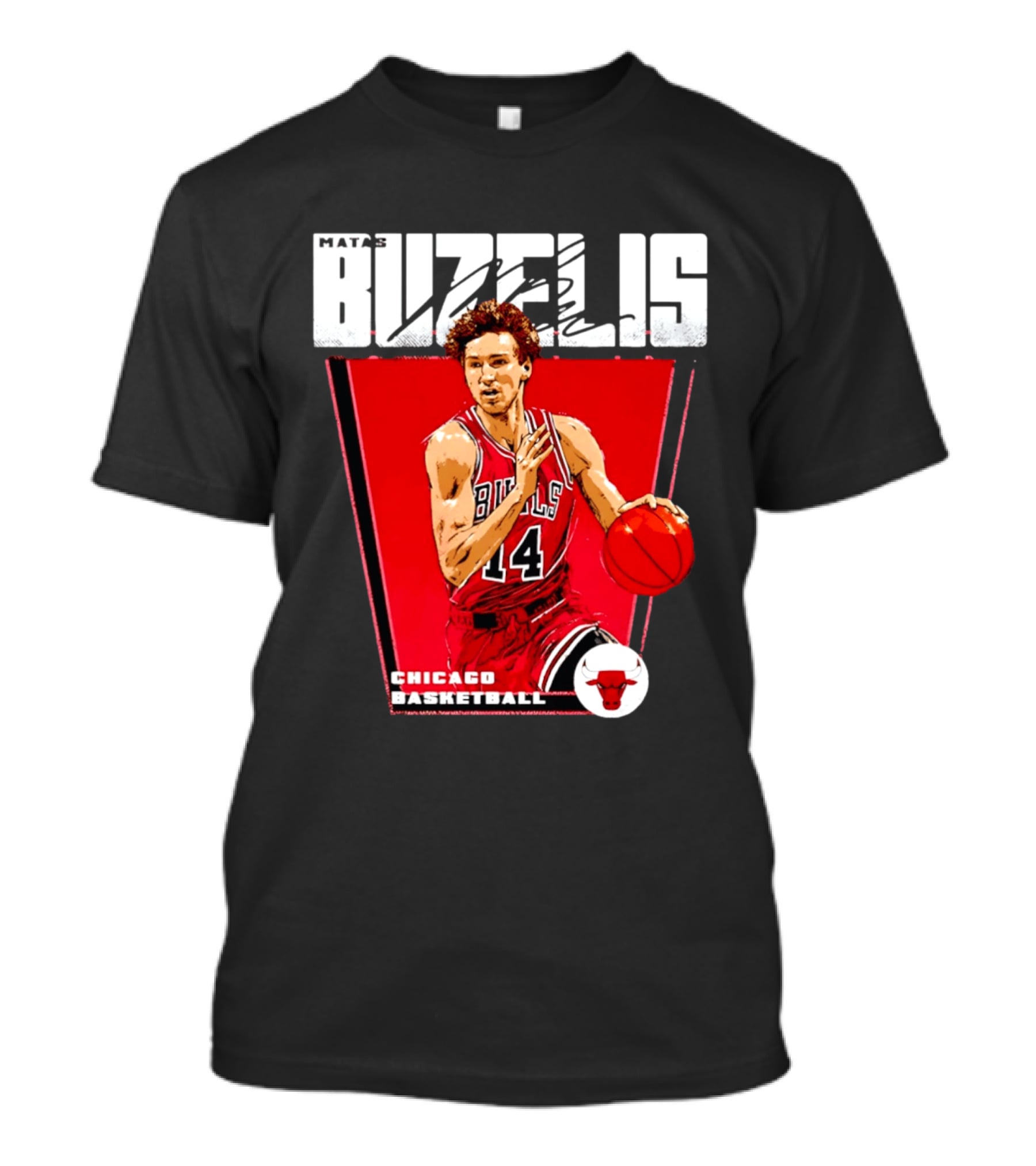 Matas Buzelis Chicago Basketball Bulls 14 T-Shirt