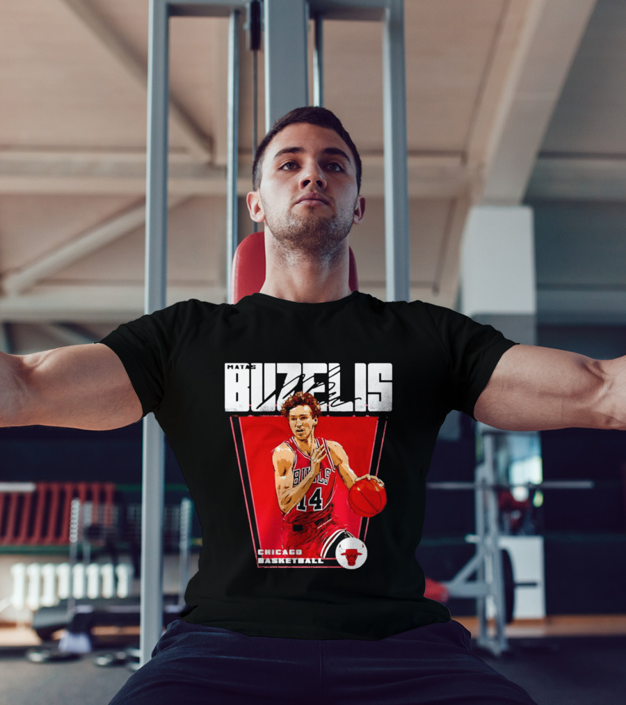 Matas Buzelis Chicago Basketball Bulls 14 T-Shirt