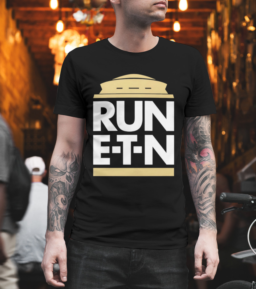 New Orleans Saints Run ETN Stadium Motif T-Shirt