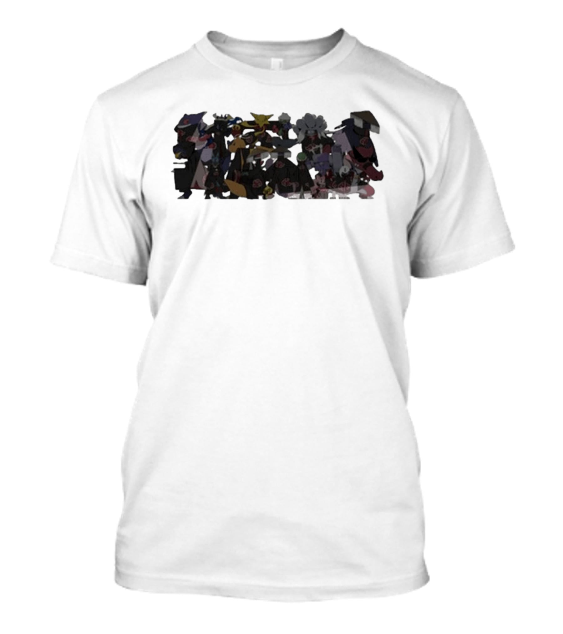 Pokémon Akatsuki Characters With Cloaks And Clouds T-Shirt