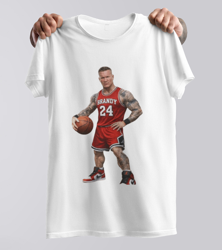 Brandy 24 Basketball Player Jordan Style Tattooed Athlete T-Shirt