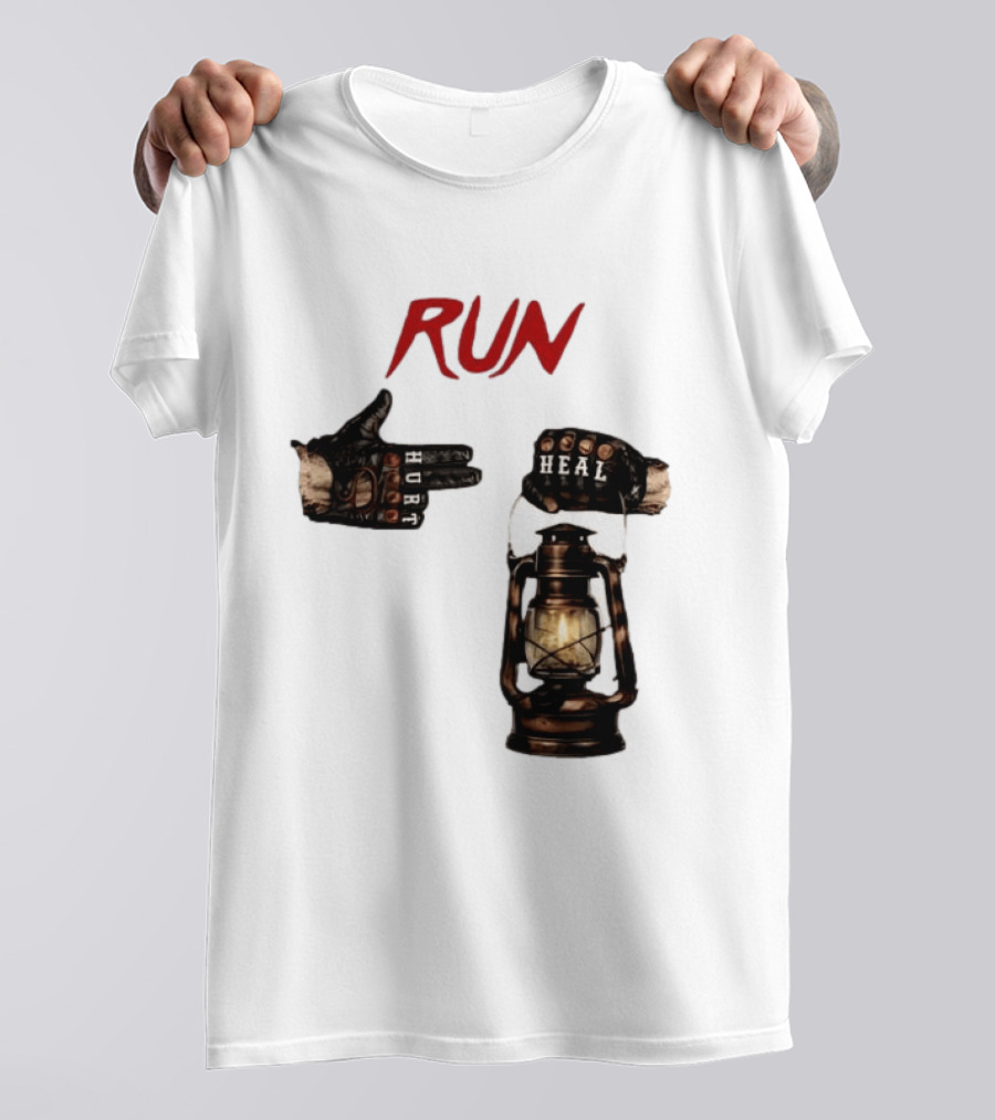 RUN Bray Wyatt Hurt Heal Lantern Mashup T-Shirt