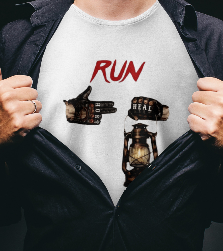 RUN Bray Wyatt Hurt Heal Lantern Mashup T-Shirt