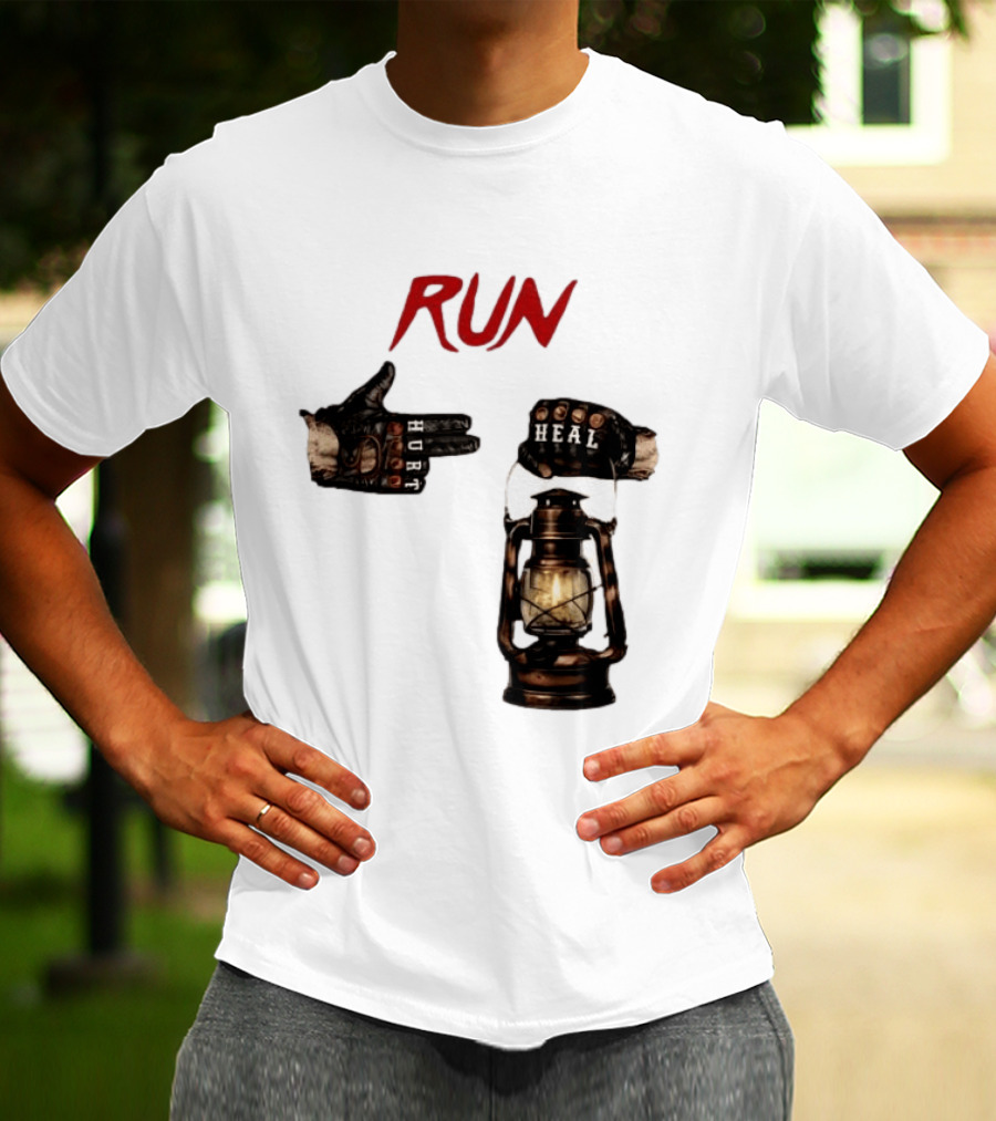 RUN Bray Wyatt Hurt Heal Lantern Mashup T-Shirt