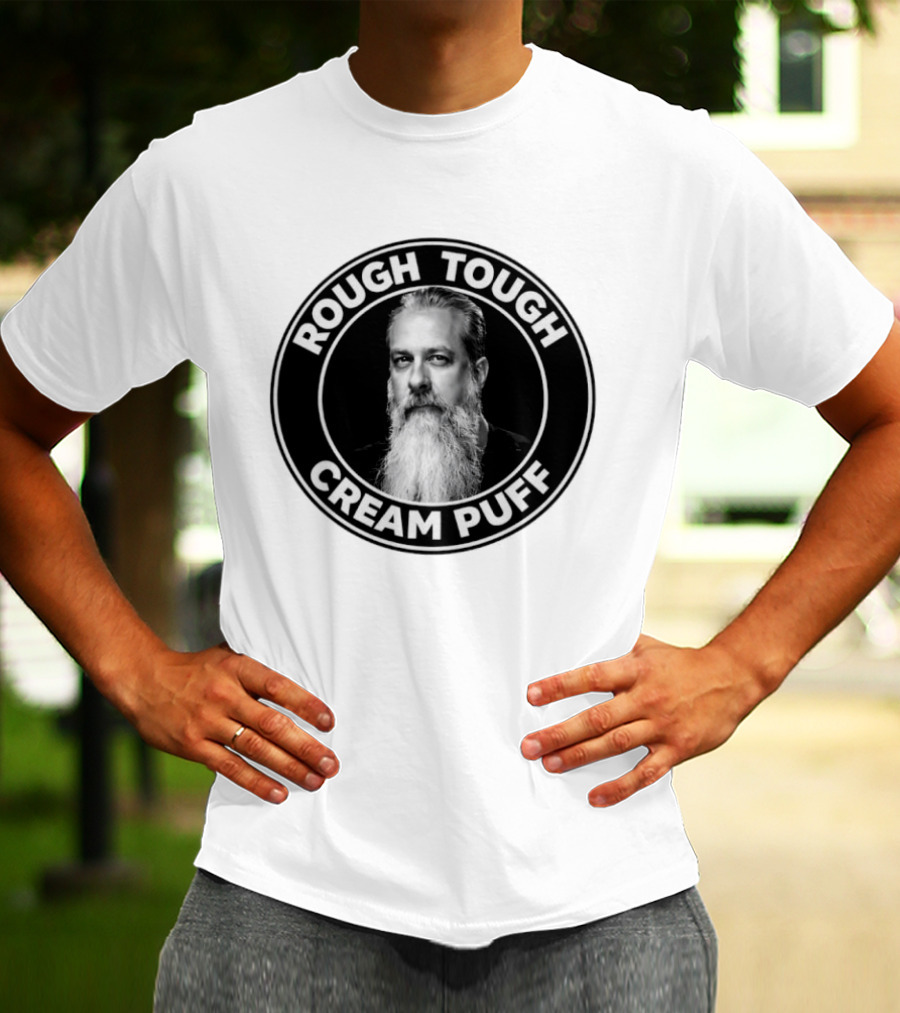 Rough Tough Cream Puff Bearded Man Circular T-Shirt