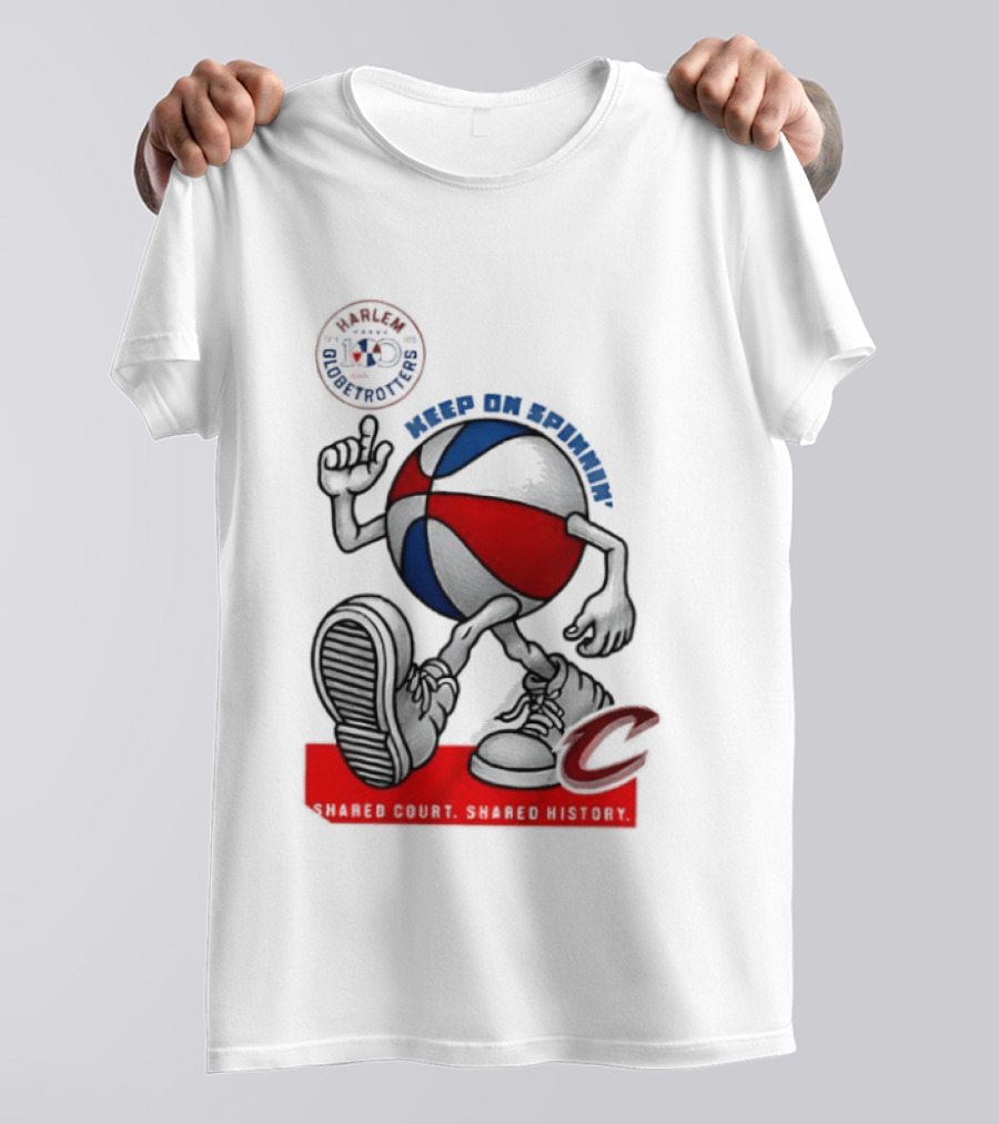 Cleveland Cavaliers Keep On Spennim Shared Court Shared History Basketball T-Shirt