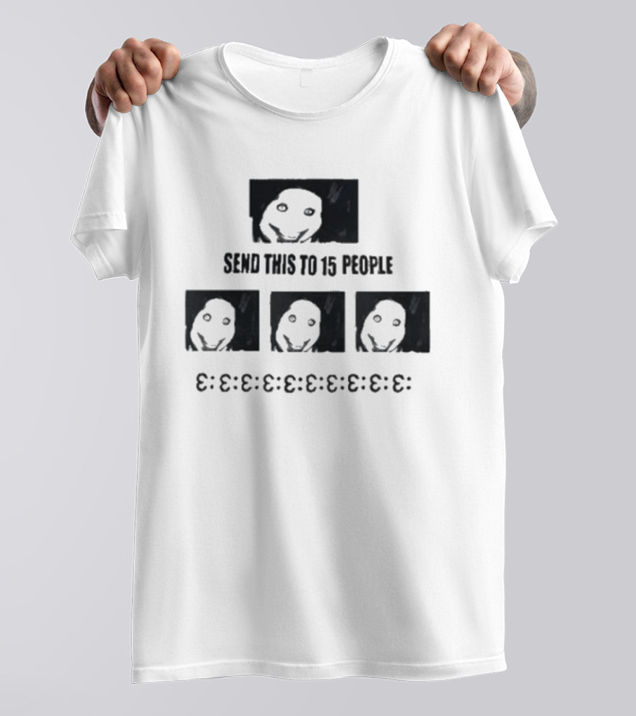 Top Send This To 15 People Jeff The Killer Creepy Smiley Faces T-Shirt