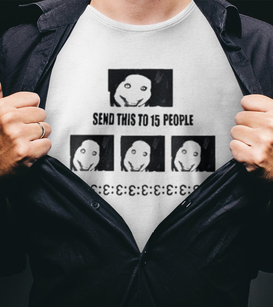Top Send This To 15 People Jeff The Killer Creepy Smiley Faces T-Shirt
