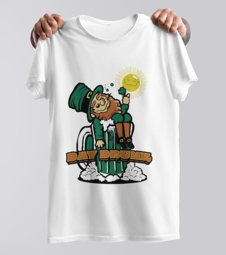 Day Drunk Leprechaun St. Patrick's Day Funny Irish Celebration T-Shirt