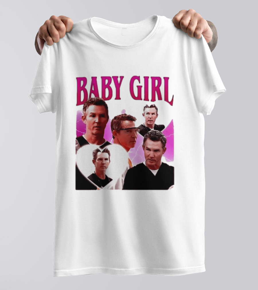 BABY GIRL Dr. Jack Abbot Collage Fashion Trend T-Shirt