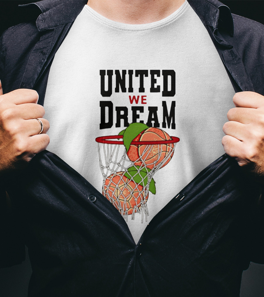 United We Dream Basketball Peach In Net 2026 T-Shirt