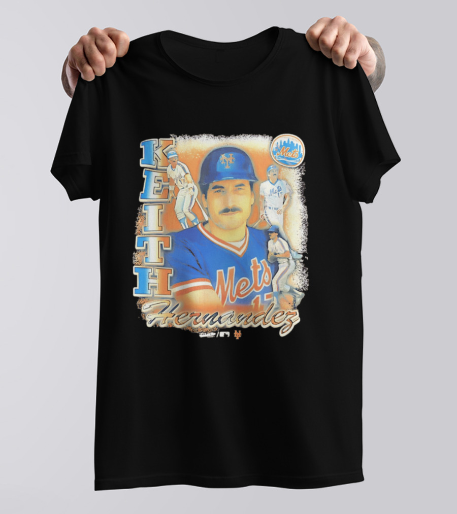 New York Mets Keith Hernandez 1986 Legendary Player Collage T-Shirt
