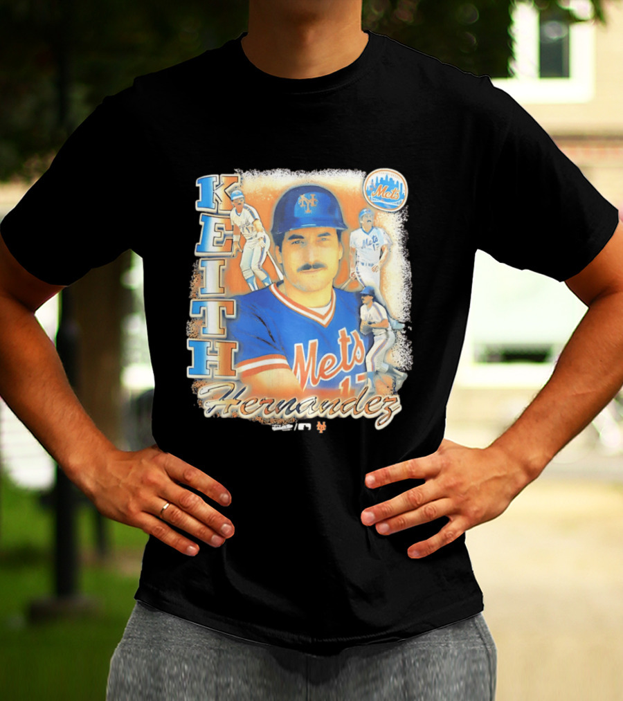 New York Mets Keith Hernandez 1986 Legendary Player Collage T-Shirt