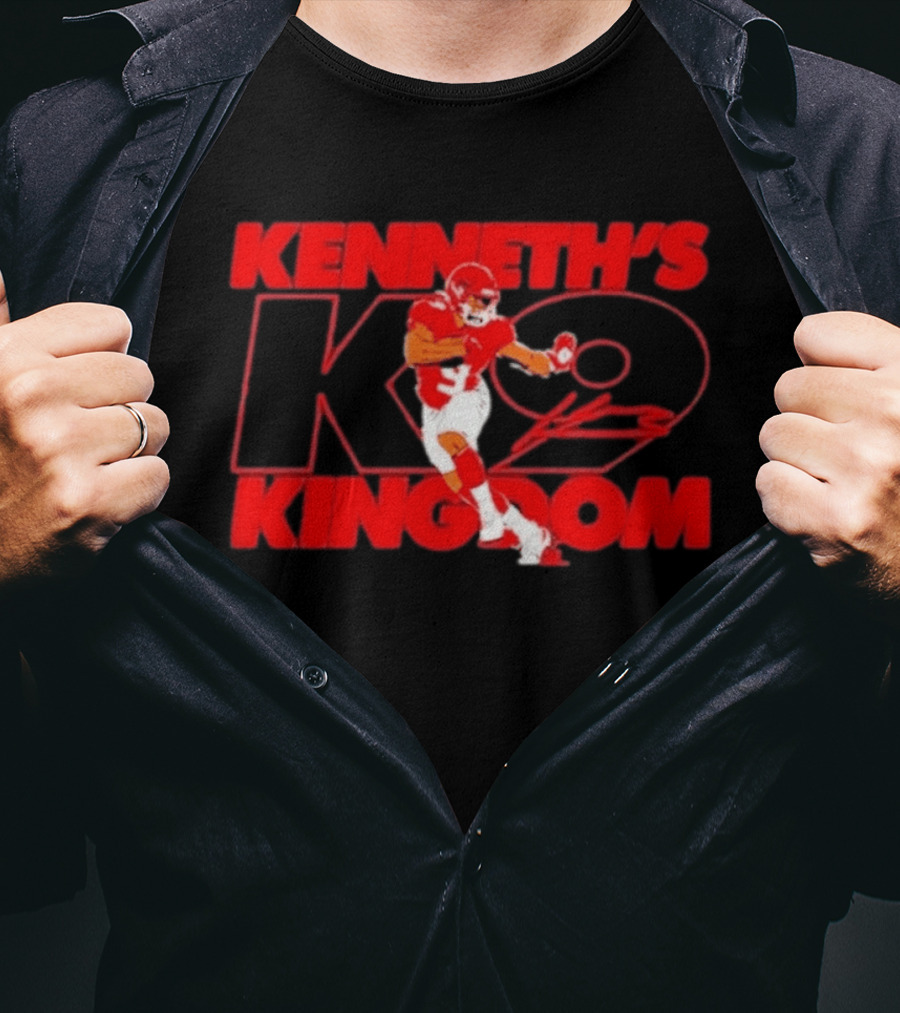 Kenneth's K9 Kingdom Kansas City Chiefs Football Player T-Shirt