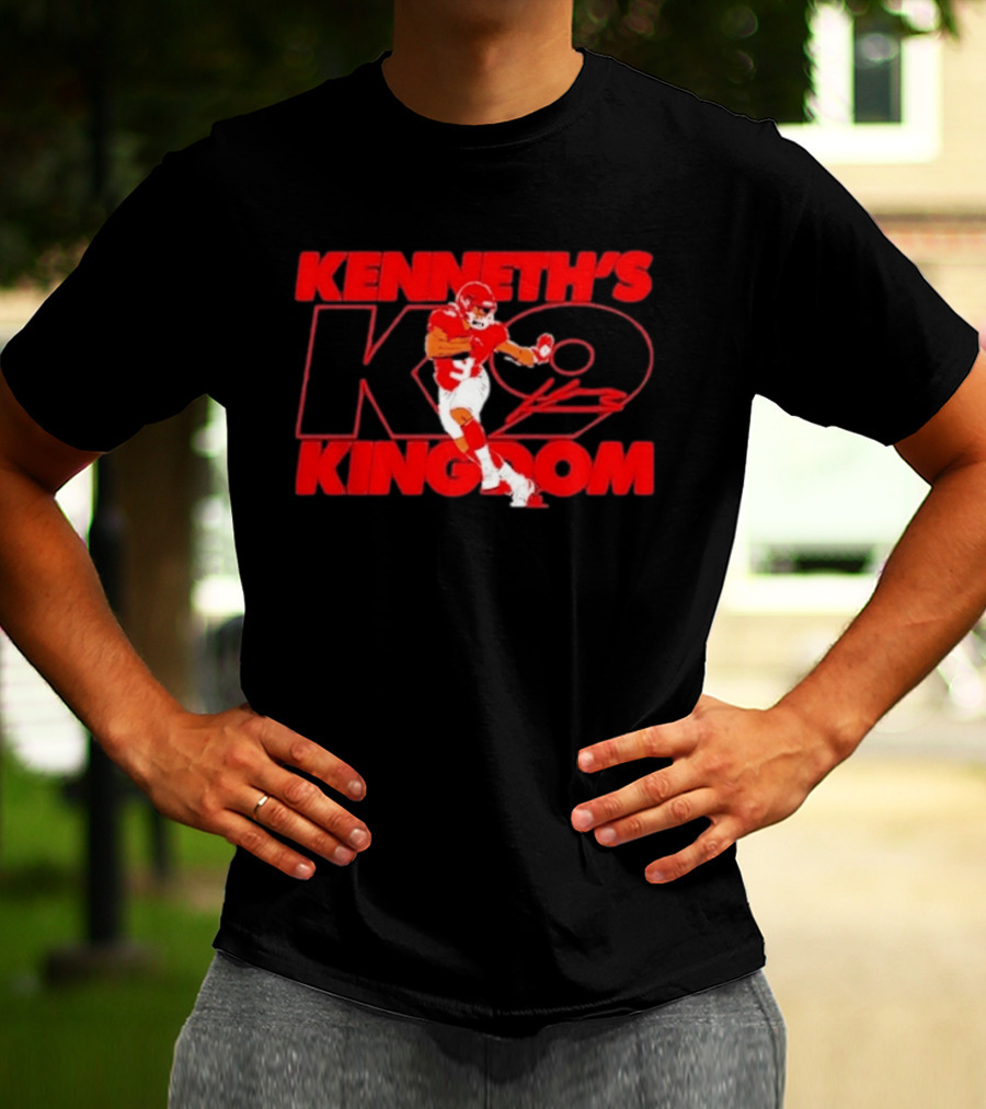 Kenneth's K9 Kingdom Kansas City Chiefs Football Player T-Shirt