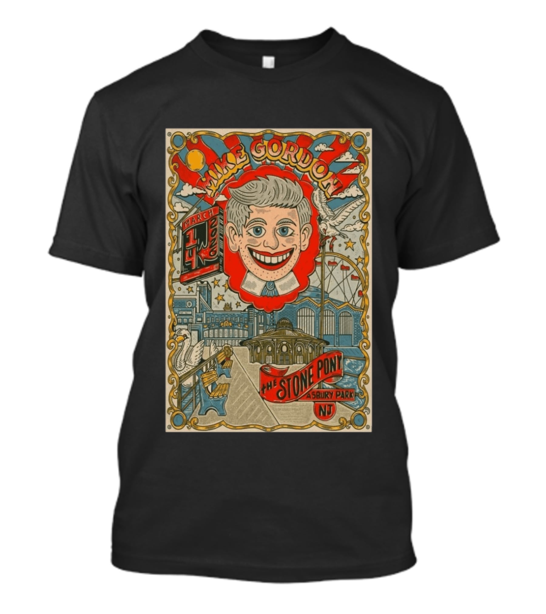 Mike Gordon March 14 2026 The Stone Pony Asbury Park NJ Tour T-Shirt
