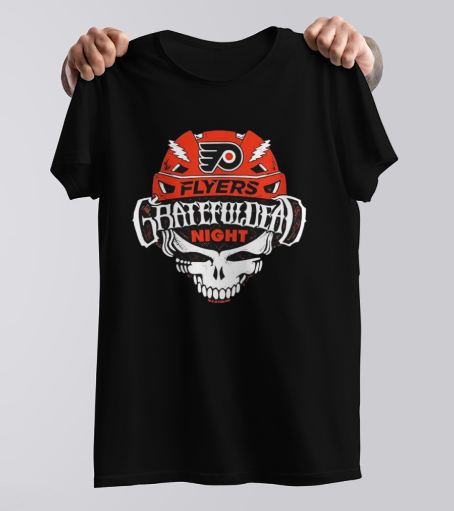 Philadelphia Flyers Grateful Dead Night NHL Collaboration T-Shirt