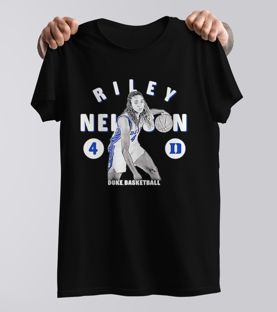 Riley Nelson 4 Duke Basketball Blue Devils NCAA 2026 T-Shirt
