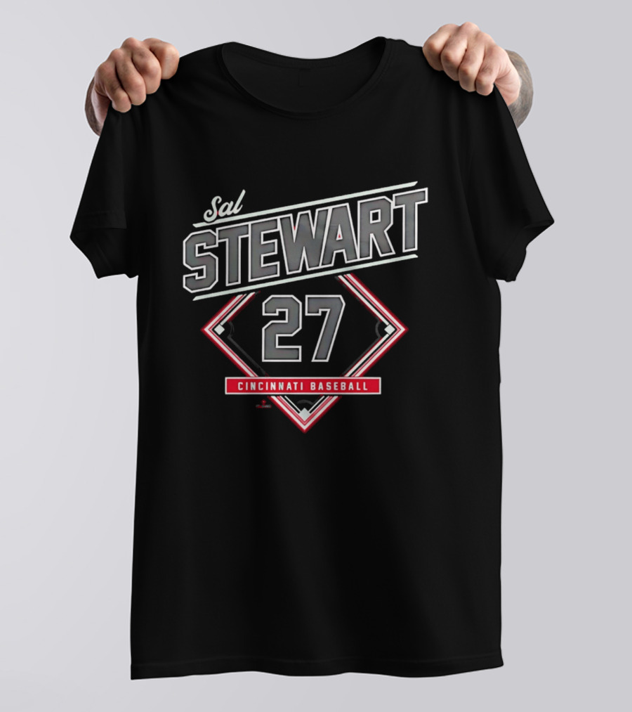 Sal Stewart 27 Cincinnati Baseball T-Shirt