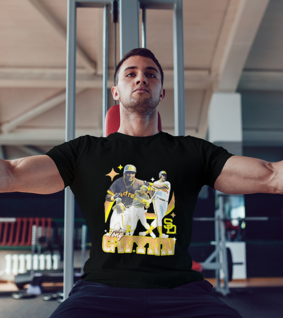 San Diego Padres Tony Gwynn Baseball Legend Collage T-Shirt