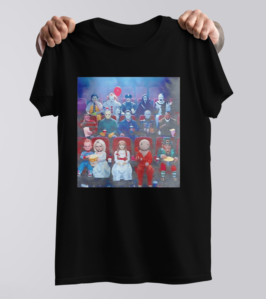 Scary Movie 6 Gathering Horror Characters Ing Together T-Shirt
