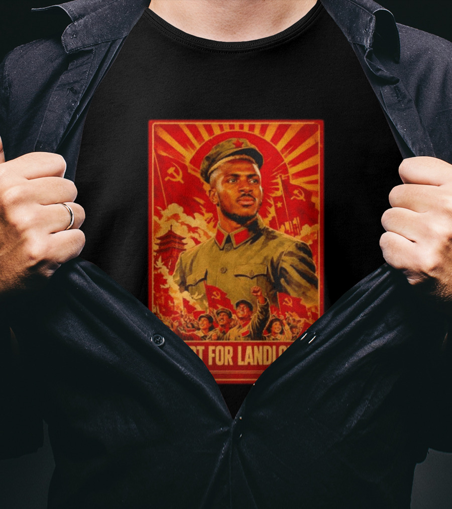 Victor Osimhen Propaganda Style Except For Landlords T-Shirt