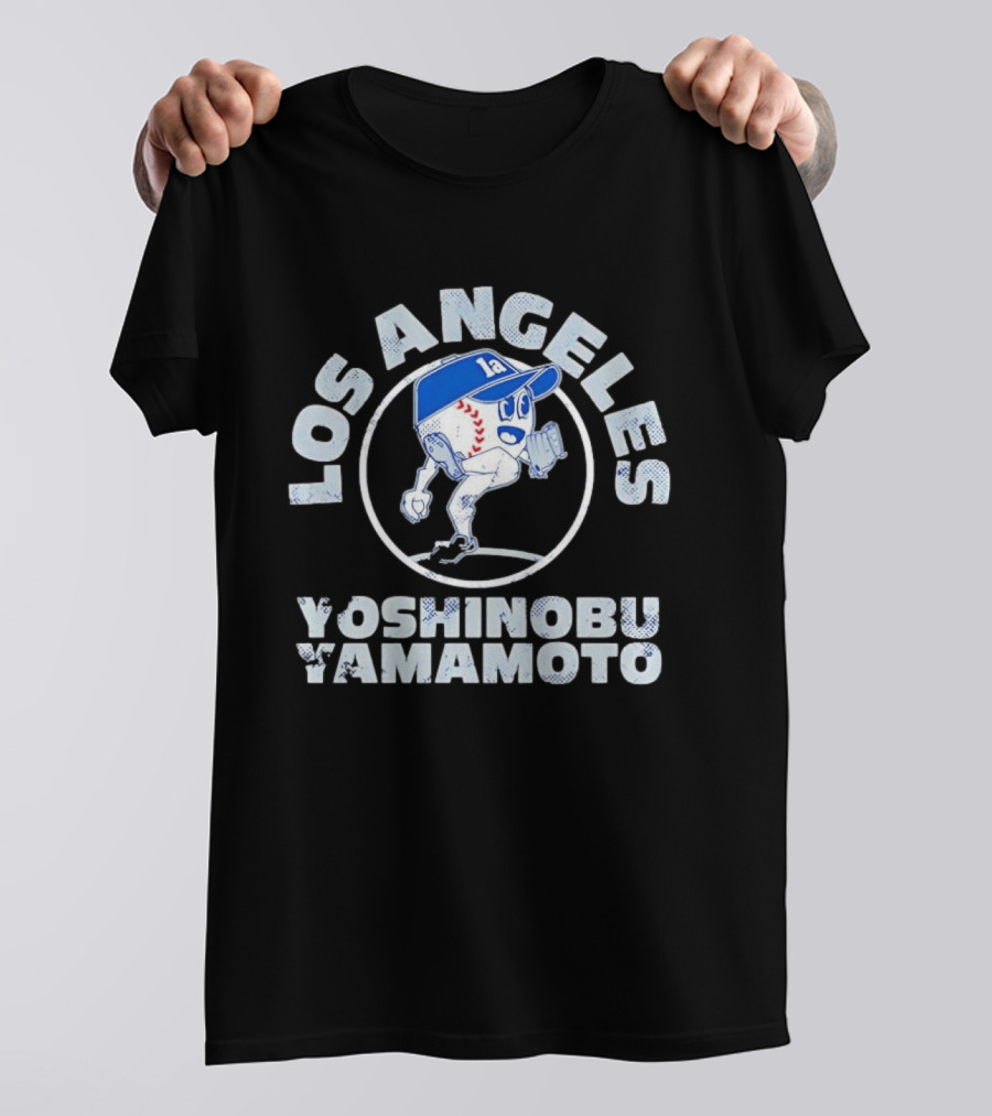 Los Angeles Dodgers Yoshinobu Yamamoto MLB Baseball Buddies T-Shirt