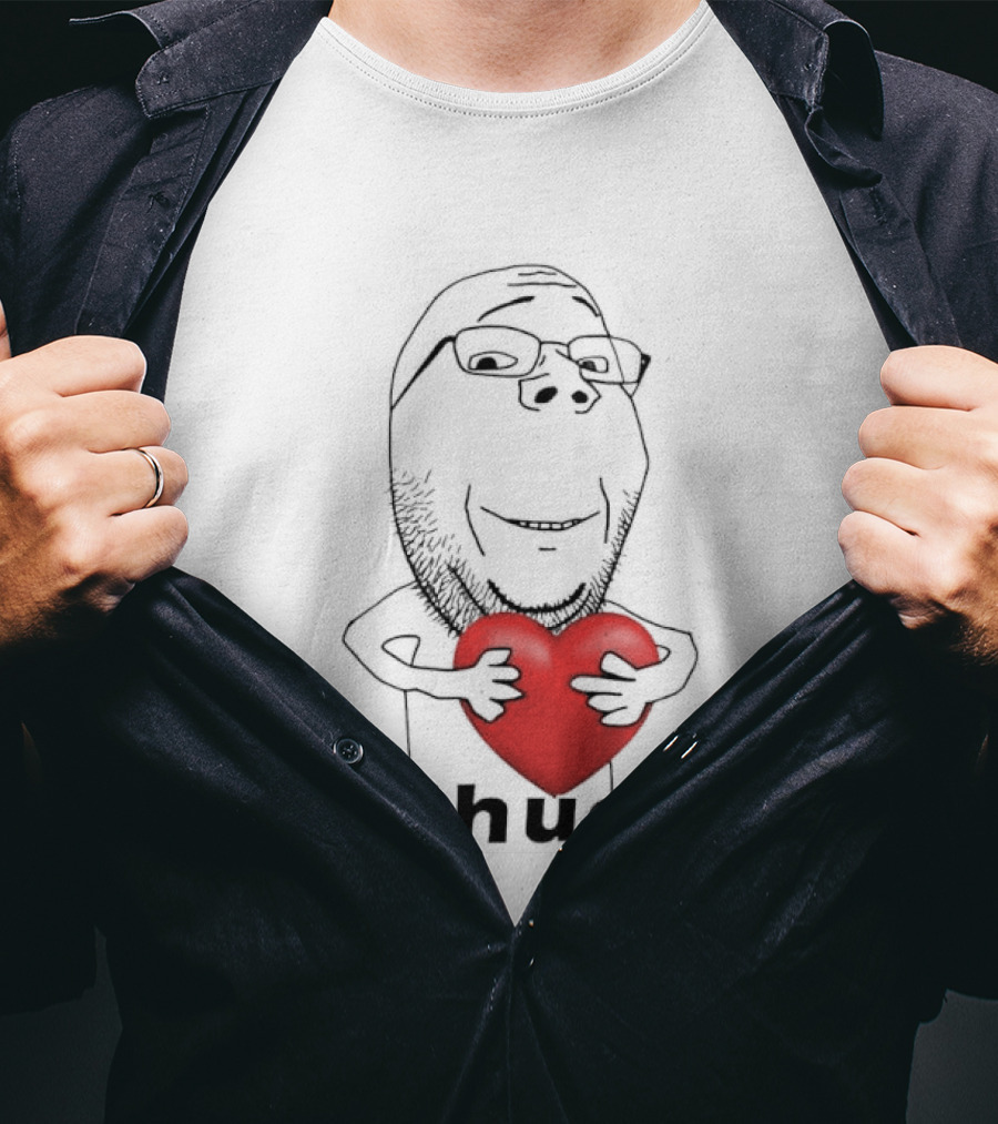 Chud Guy Chudjak Holding Red Heart Sketch T-Shirt