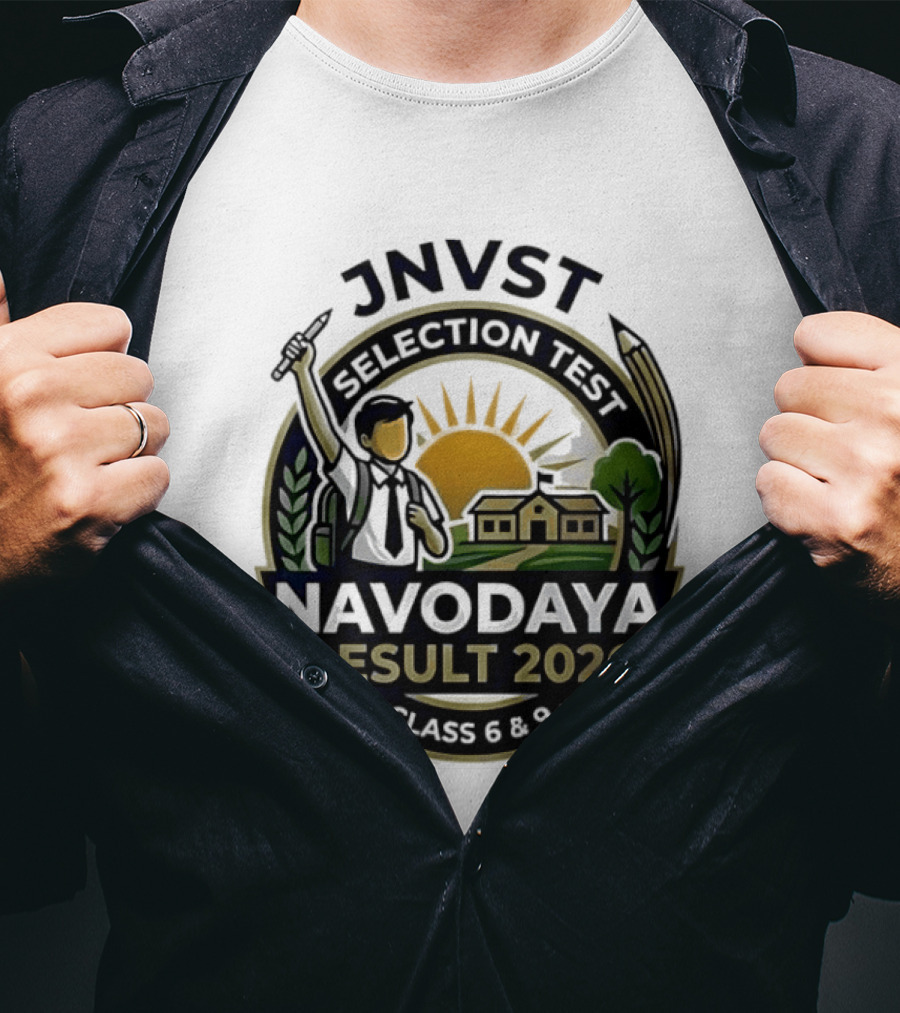 JNVT Selection Test Navodaya Result 2026 Class 6 And 9 T-Shirt