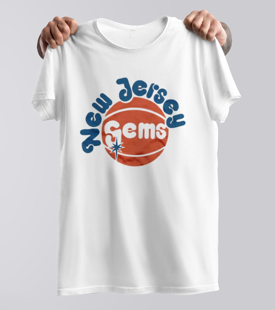 New Jersey Gems Basketball Vintage WPBL T-Shirt