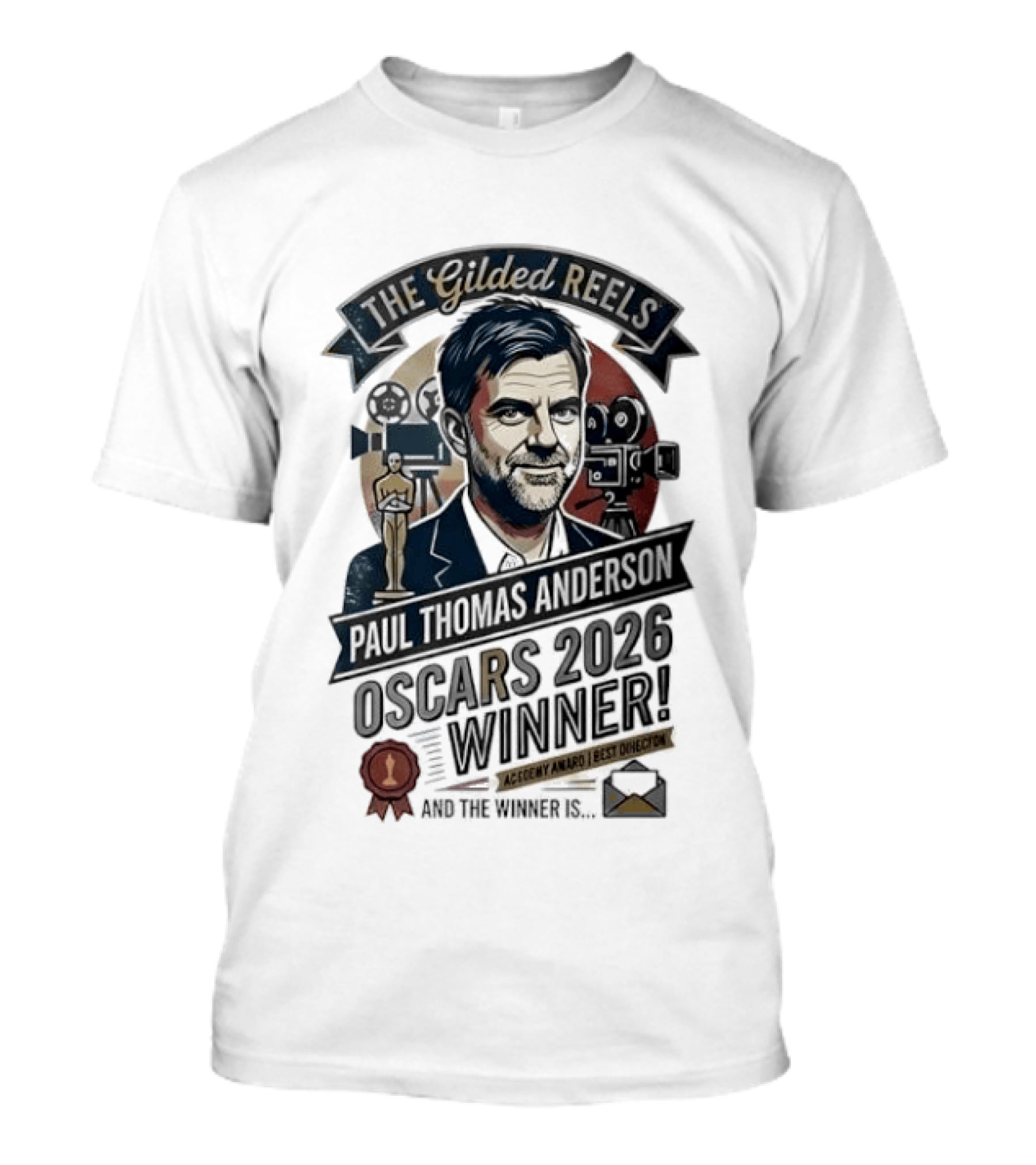 Paul Thomas Anderson Oscars 2026 Winner Academy Award Best Director T-Shirt