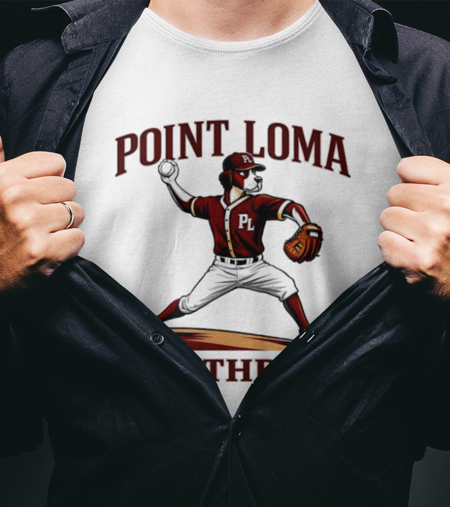 Point Loma Southpaw Baseball Pitcher T-Shirt