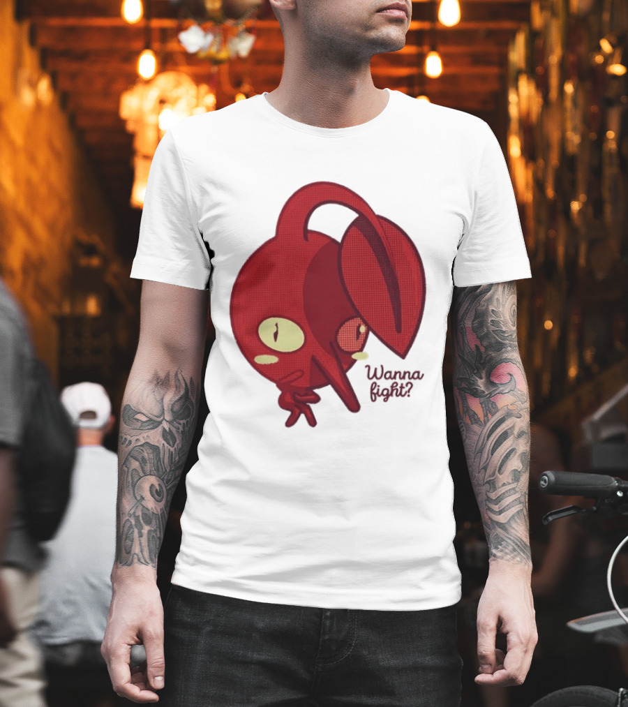 Red Pikmin Wanna Fight Video Game T-Shirt