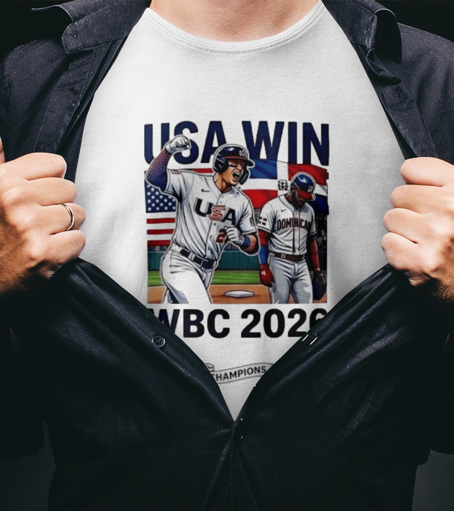 USA Win Over Dominican WBC 2026 Champions T-Shirt