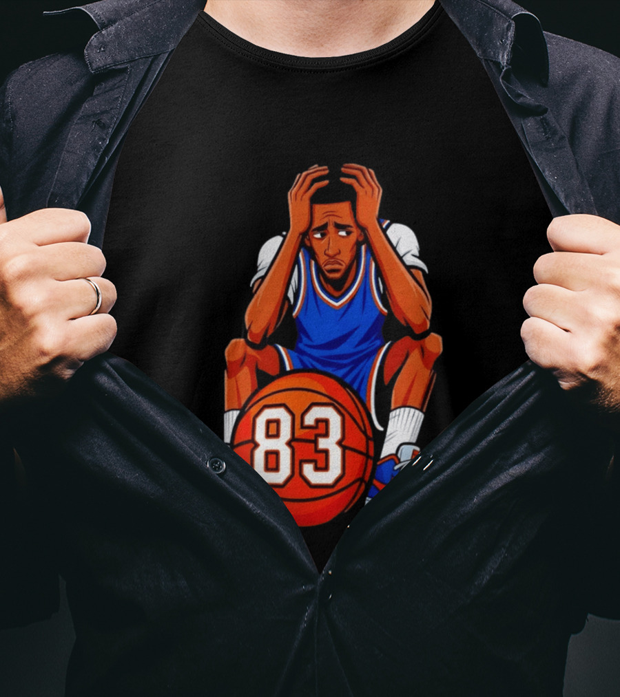 Bam Adebayo 83 Miami Heat Performance Caricature T-Shirt