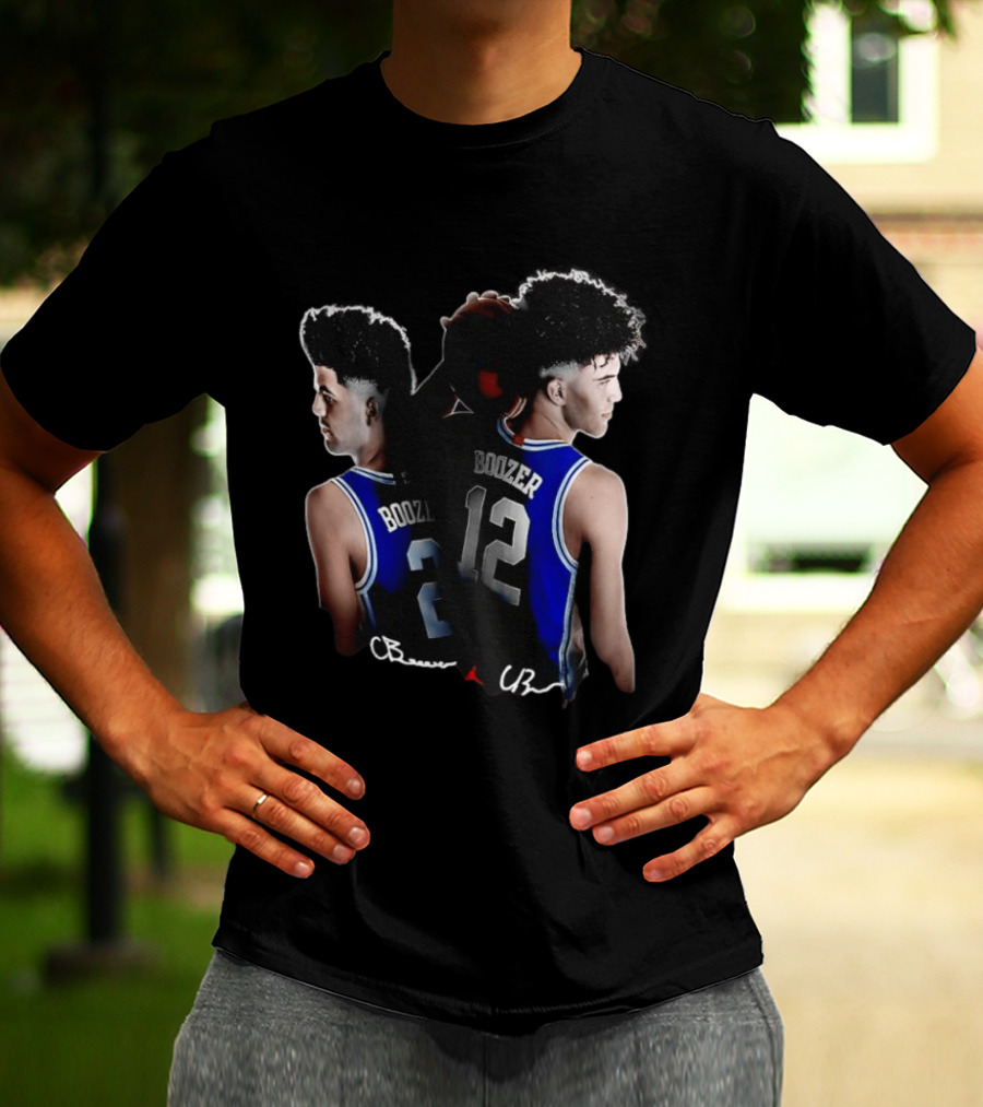 Cayden Boozer 2 Cameron Boozer 12 Jordan Basketball CB Identities T-Shirt
