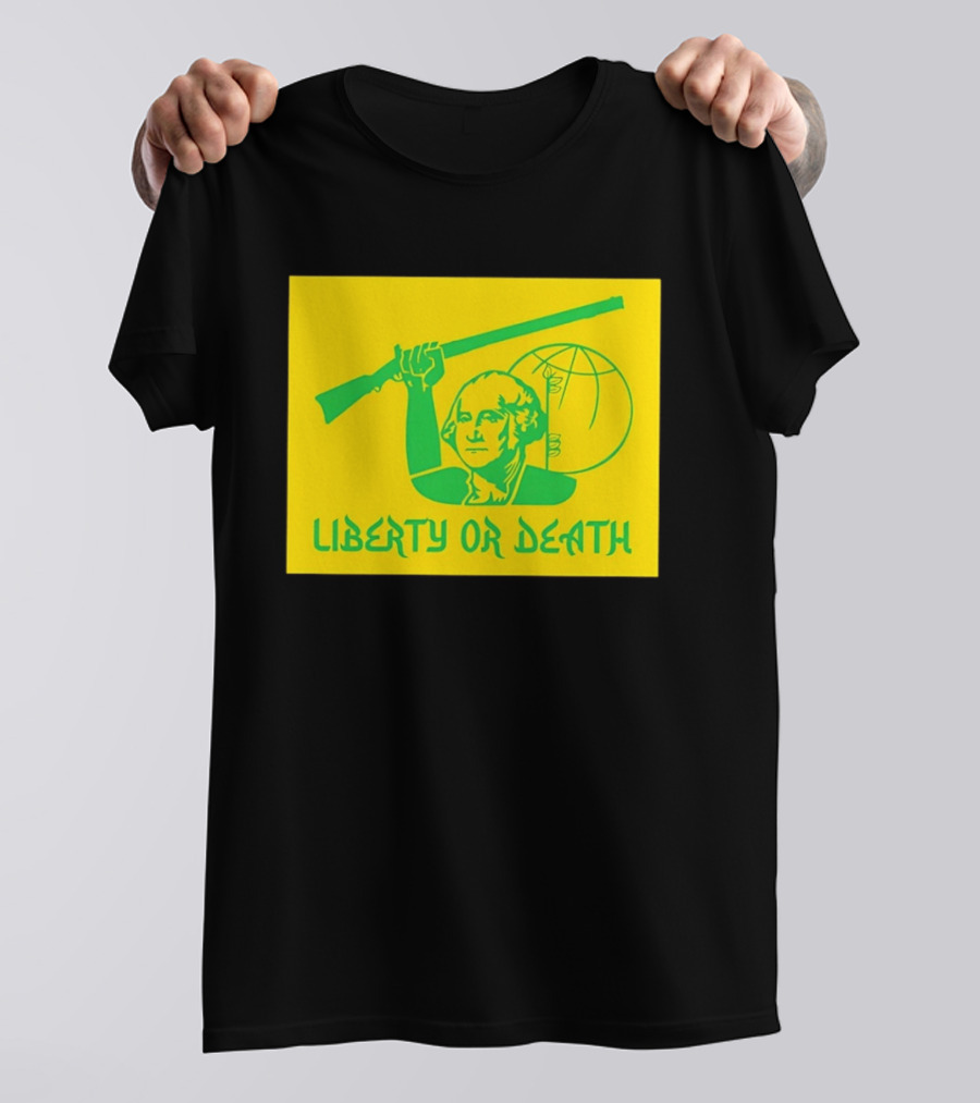 Liberty Or Death 2026 Washington Rifle Globe T-Shirt