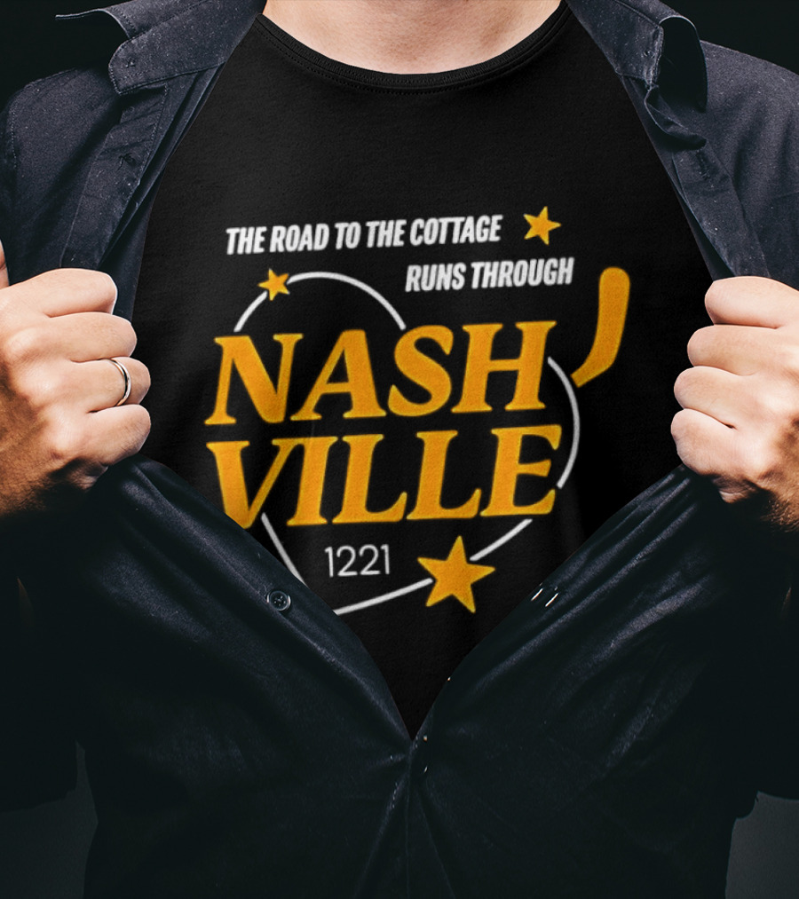 Nashville 1221 The Road To The Cottage Runs Through T-Shirt