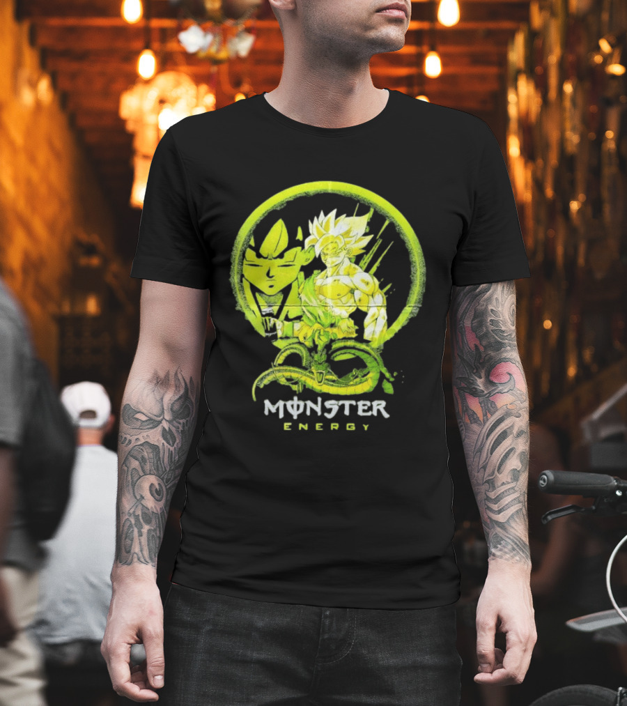 Songoku Dragon Ball Monster Energy Shenron Fusion T-Shirt