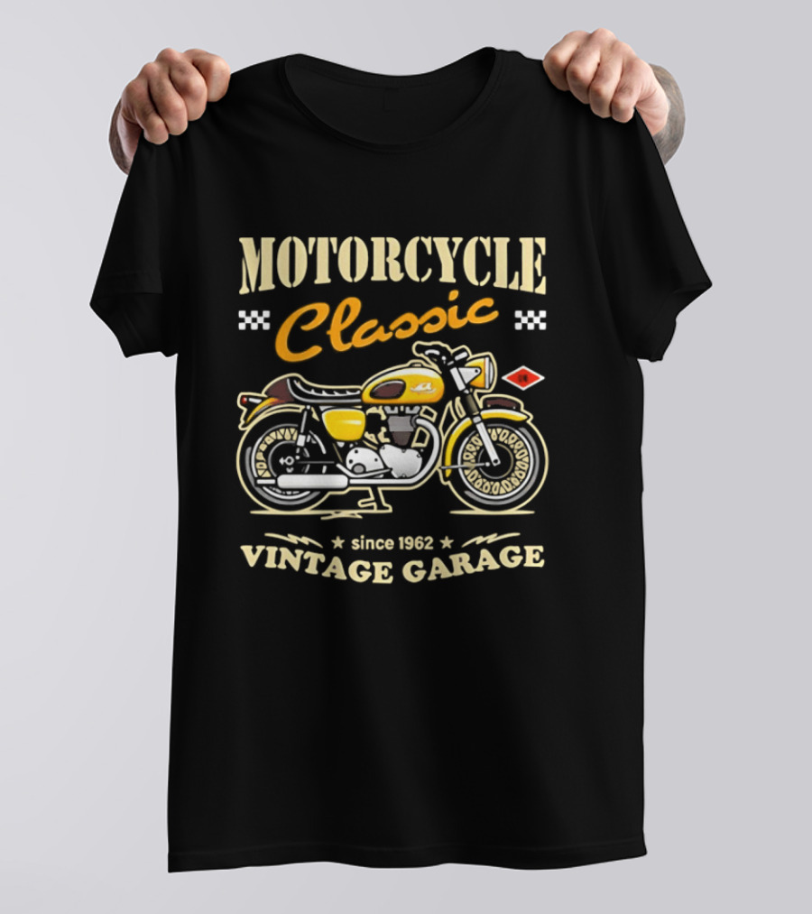 Motorcycle Classic Vintage Garage Since 1962 T-Shirt