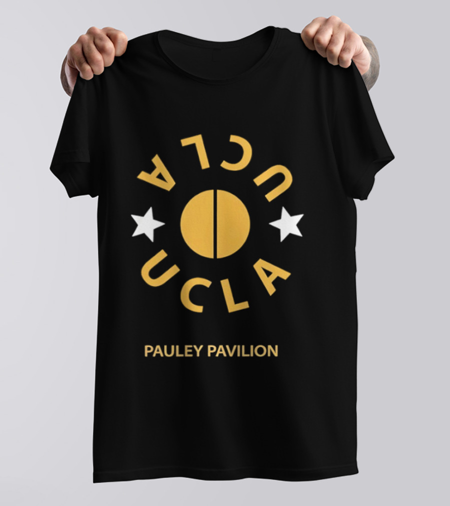 UCLA Pauley Pavilion Basketball Two Stars T-Shirt