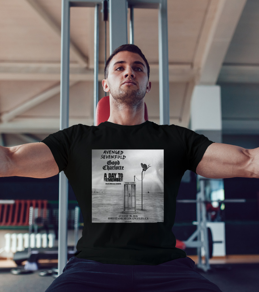 Avenged Sevenfold Good Charlotte A Day To Remember Concert BMO Stadium Los Angeles August 30 2026 T-Shirt