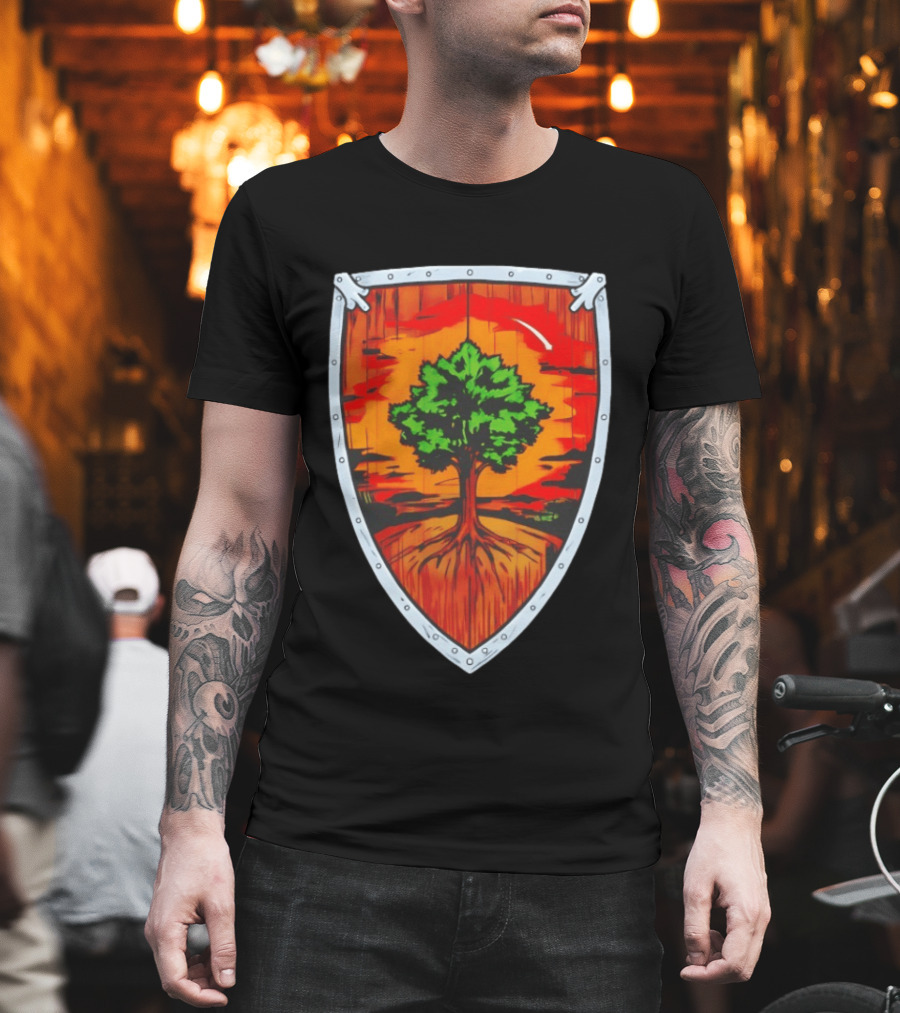 Ser Duncan The Tall Shield Tree Green Warrior Crest T-Shirt