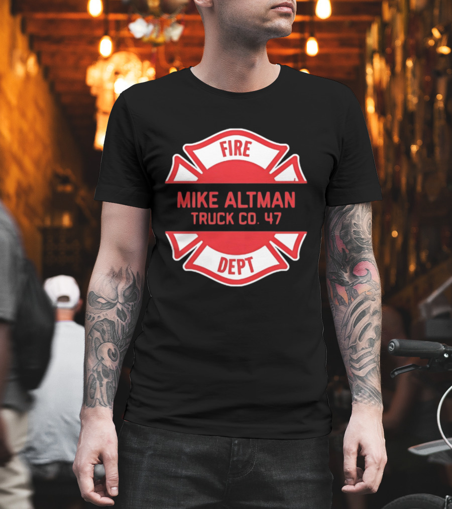 Chicago Fire Dept Mike Altman Truck Co 47 T-Shirt