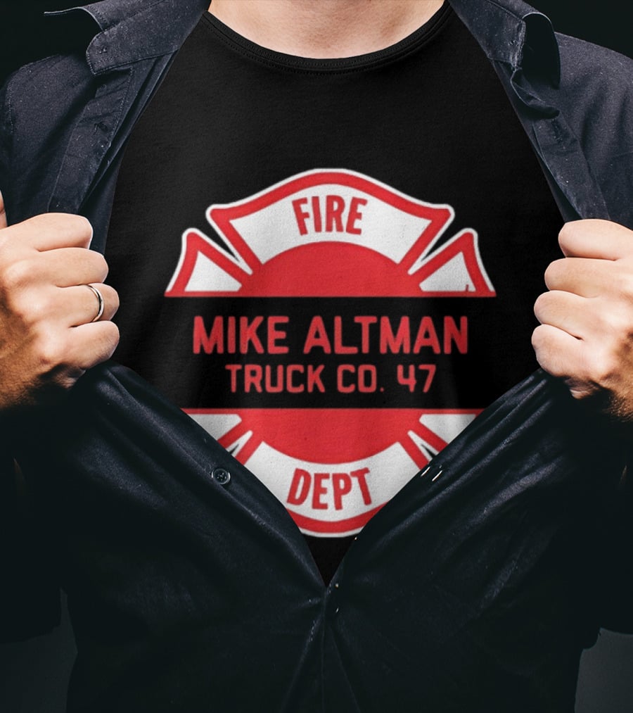 Chicago Fire Dept Mike Altman Truck Co 47 T-Shirt