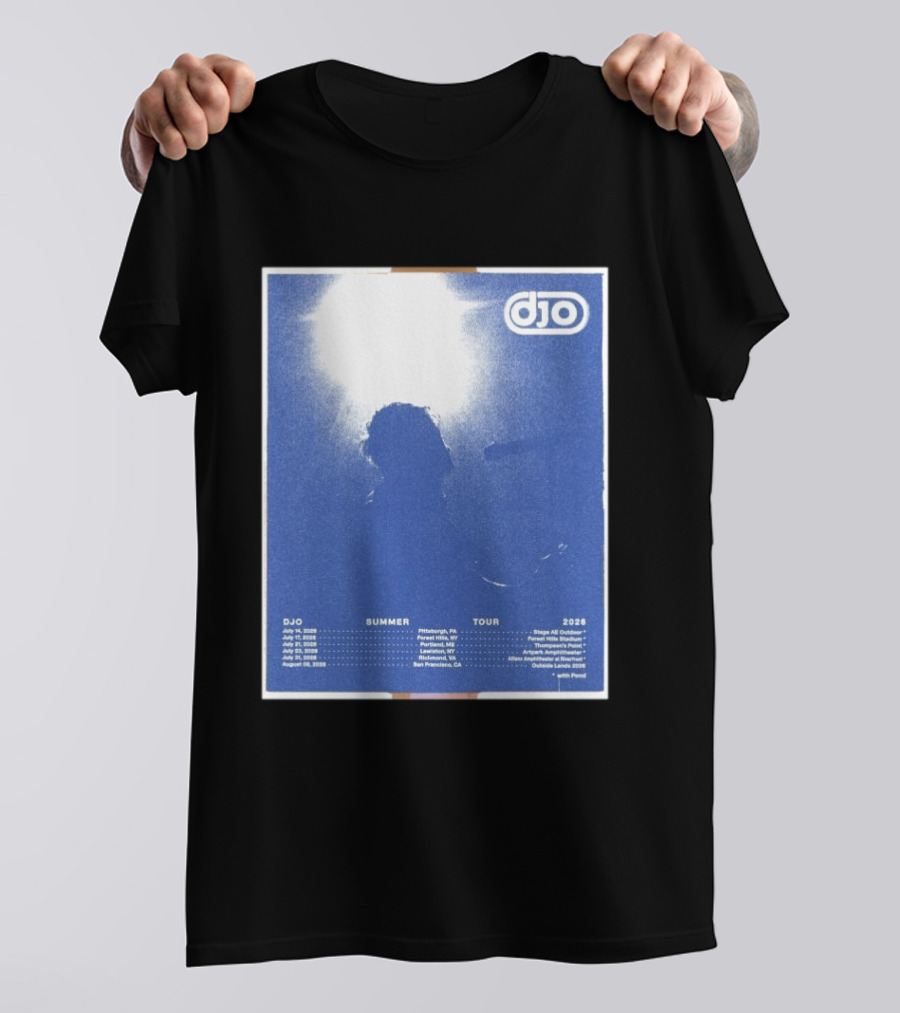 Djo Summer Tour 2026 Pittsburgh New York New Haven Louisville Milwaukee San Francisco T-Shirt