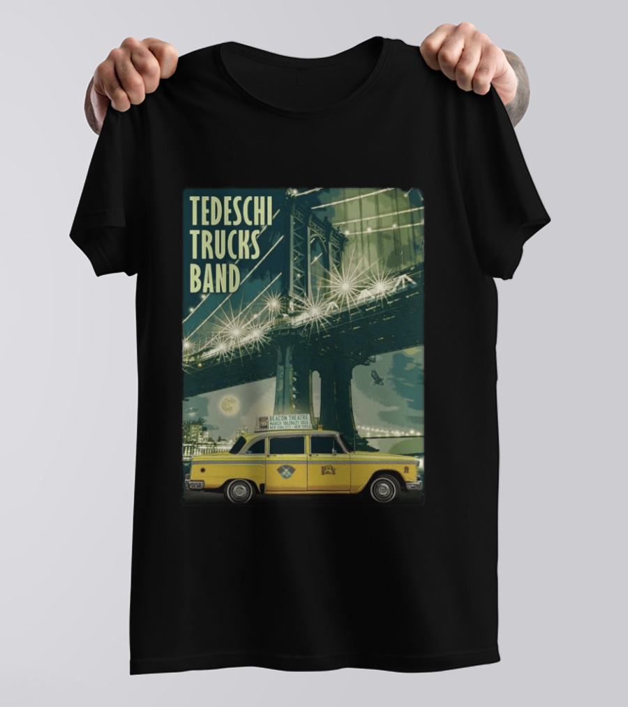 Tedeschi Trucks Band Beacon Theatre New York 2026 March 18 20 21 Week 2 Taxi Bridge T-Shirt