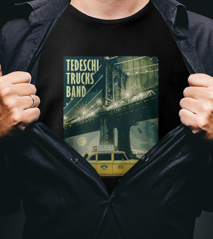 Tedeschi Trucks Band Beacon Theatre New York 2026 March 18 20 21 Week 2 Taxi Bridge T-Shirt